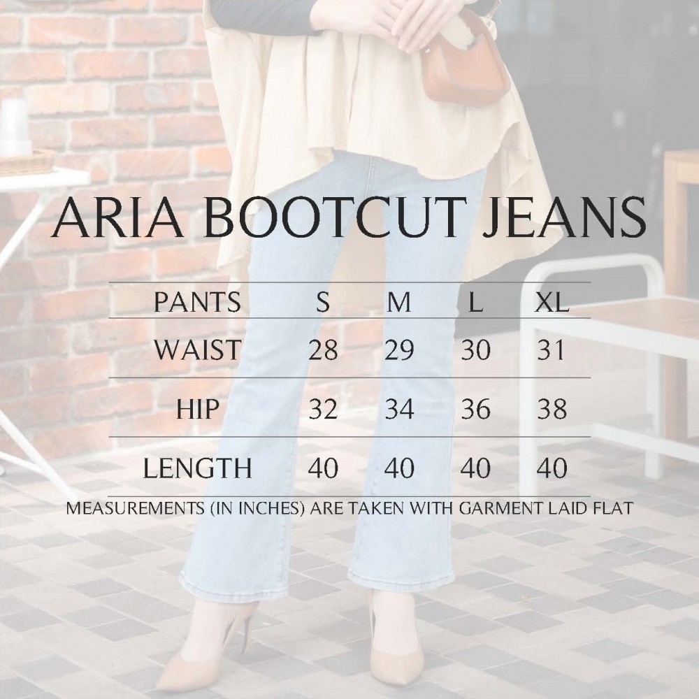 Aria Bootcut Jeans - Light Blue